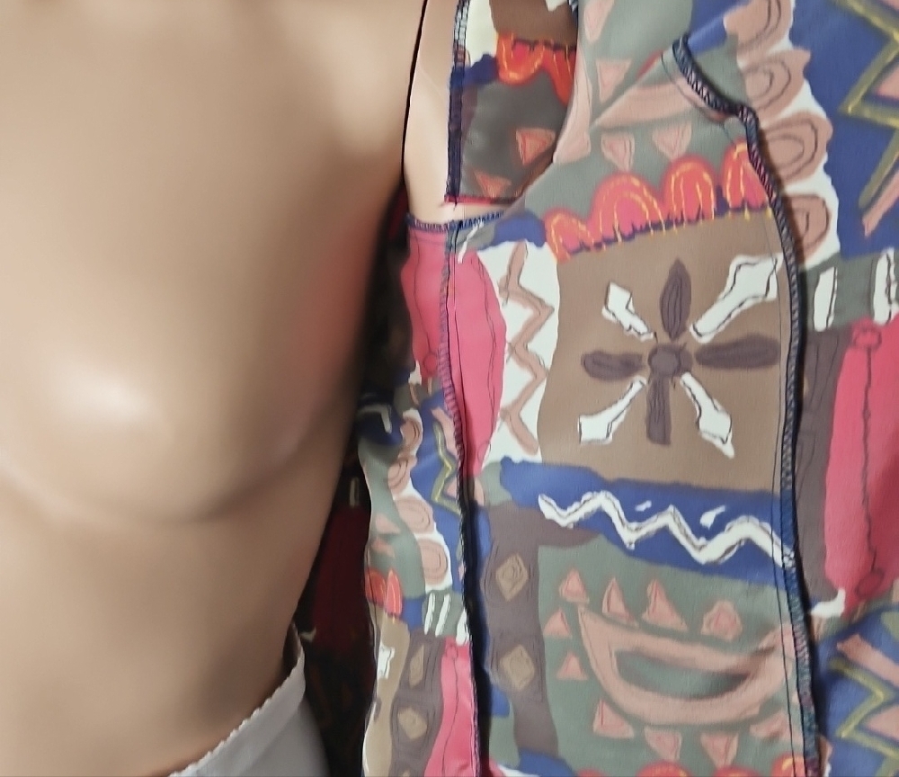 Vibrant Patterned Button Down Shirt - image 12